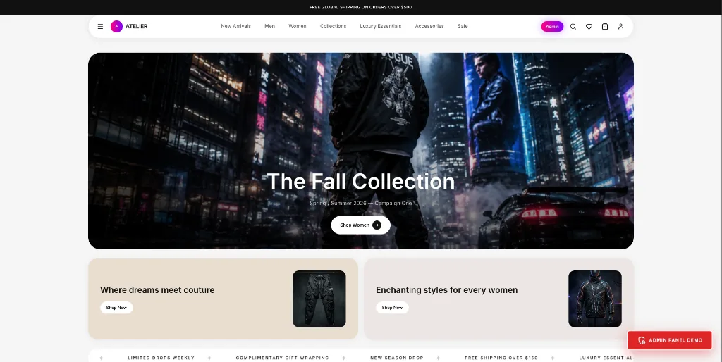 Commerce platforms interface preview